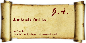 Jankech Anita névjegykártya